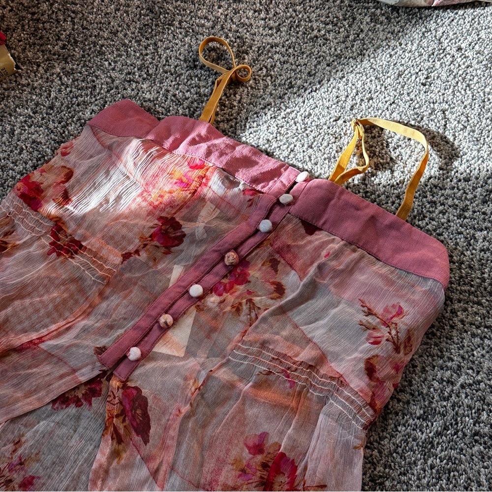 Anthropologie floral camisole top